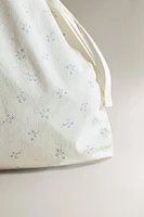 SAC RANGE-VÊTEMENTS ENFANT FLEUR