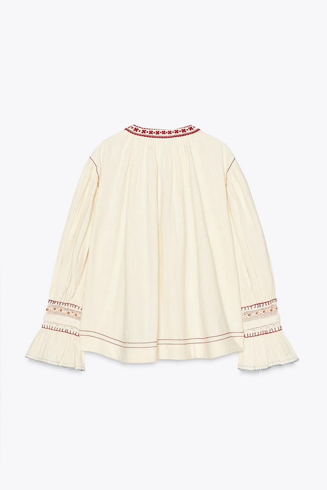 ZW COLLECTION EMBROIDERED SHIRT
