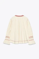ZW COLLECTION EMBROIDERED SHIRT