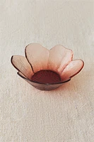 BOL VERRE RECYCLABLE RELIEF FLEUR