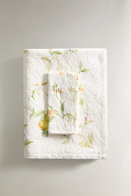 NAPPE COTON JACQUARD POIRES