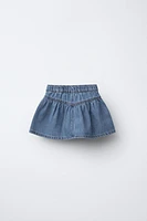 BUTTONED DENIM SKIRT