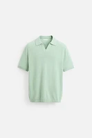 POLO EN MAILLE TEXTURÉE