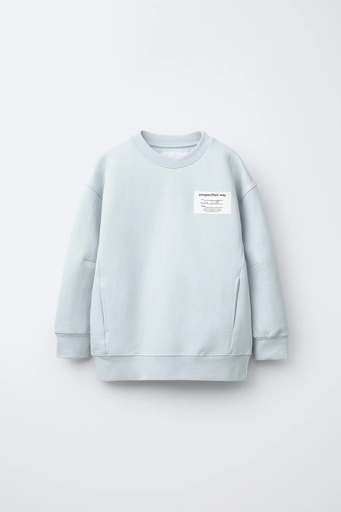 SPORTY LABEL SWEATSHIRT