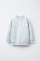 SPORTY LABEL SWEATSHIRT