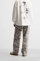 PRINTED CARPENTER PANTS