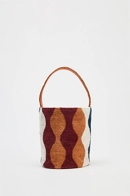 COLORFUL MINI CYLINDRICAL BUCKET BAG