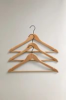 CINTRE BOIS LAQUÉ (LOT DE 3)