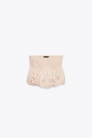 EMBROIDERED BALLOON TOP