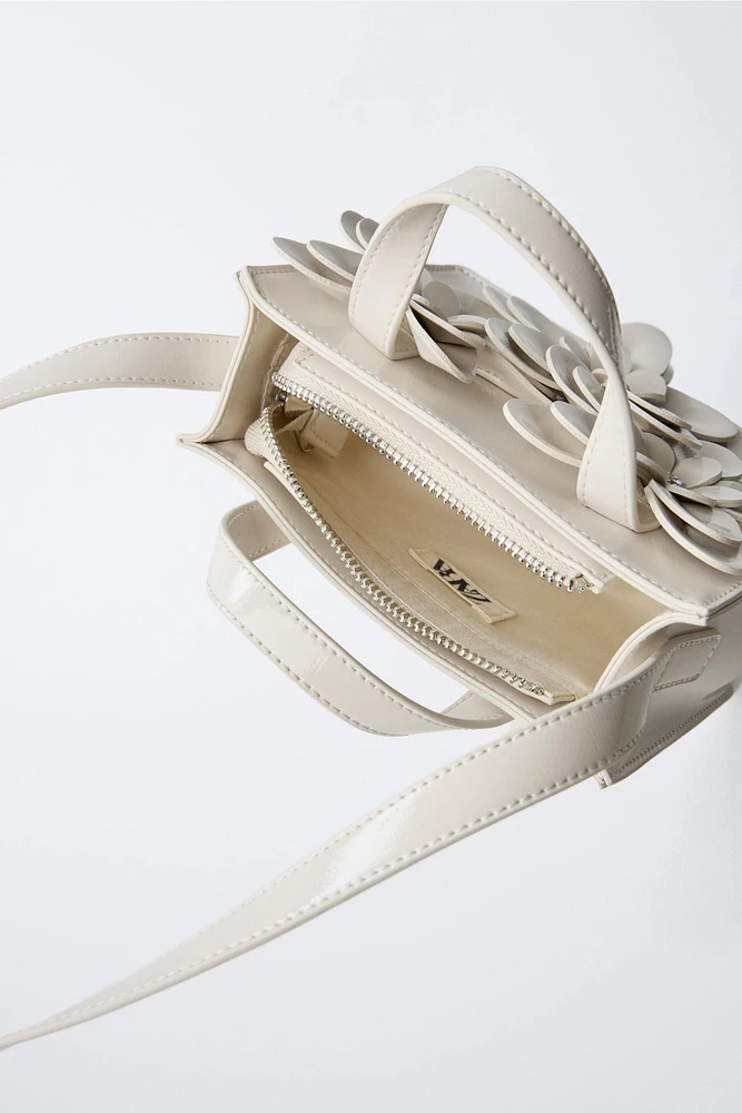 SAC BANDOULIÈRE FLEURS 3D