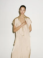 Long flowing dress with scarf detail - Limited Edition
