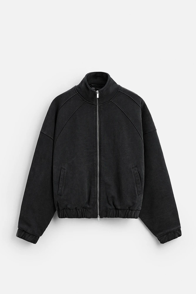 WASHED ZIP JACKET