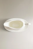SOLID BONE CHINA GRAVY BOAT
