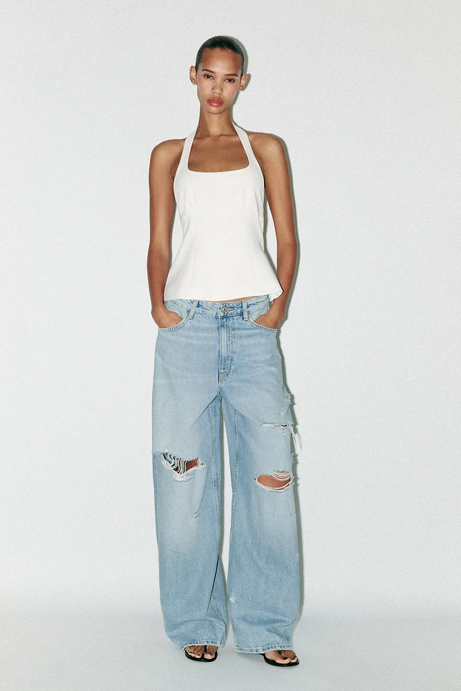 TOP HALTER LACETS