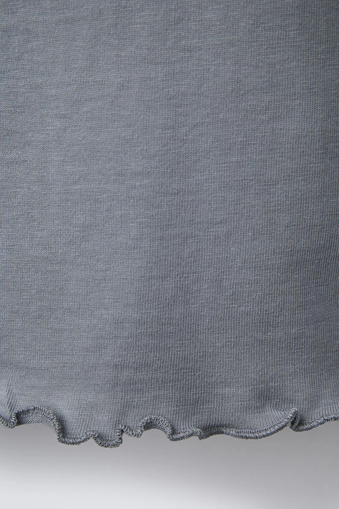 CROCHET COLLAR T-SHIRT