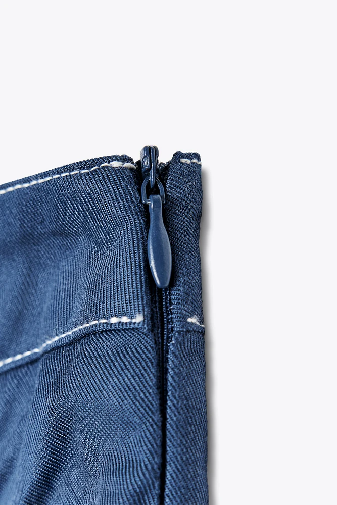 JUPE-CULOTTE CROISÉE CEINTURE