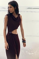 CUT OUT MIDI DRESS