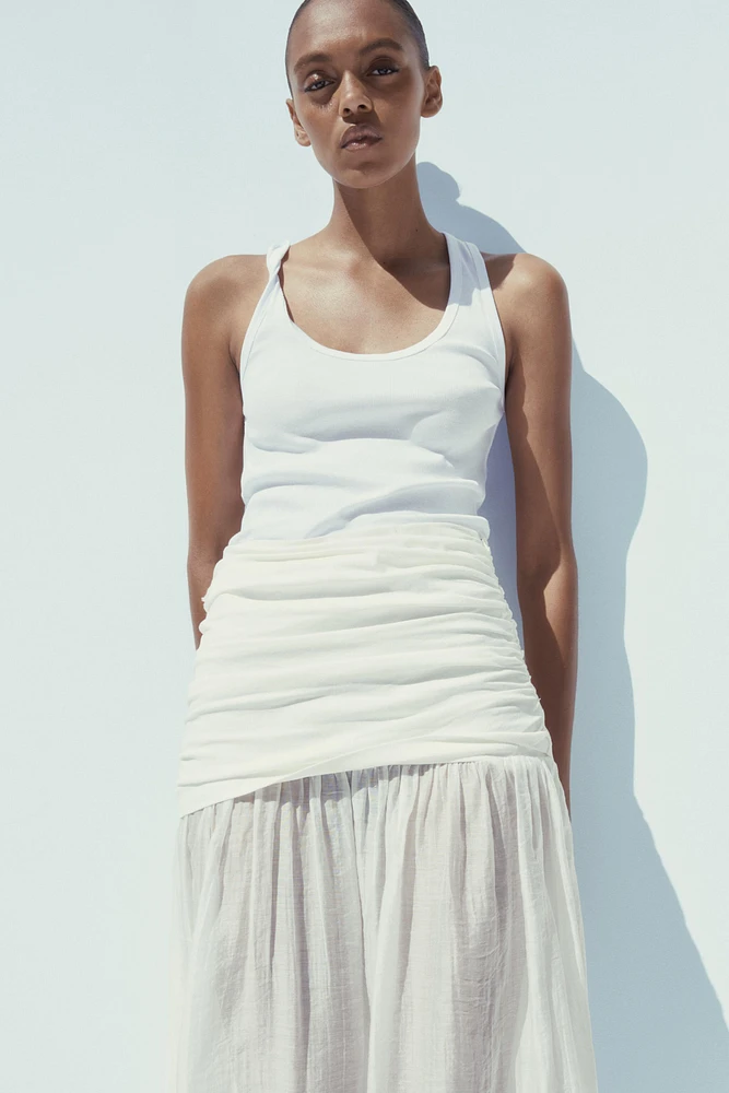 COMBINATION MIDI SKIRT