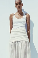 COMBINATION MIDI SKIRT