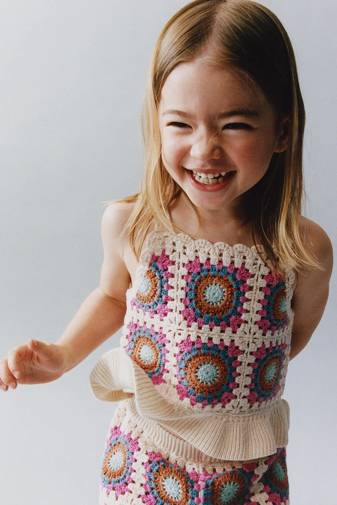 BERMUDA EN MAILLE CROCHET
