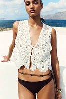 TOP GILET CROCHET