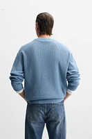 BASIC PURL KNIT SWEATER