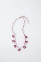 FLOWER BEAD NECKLACE