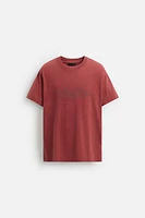T-SHIRT DÉLAVÉ RELIEF