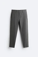 TEXTURED STRETCH PANTS