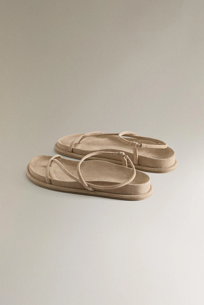 SANDALES CUIR BRIDES