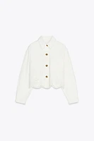 PERFORATED EMBROIDERY JACKET