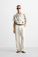 CHEMISE ÉLASTIQUE À IMPRIMÉ FLORAL