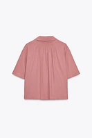 CHEMISE MANCHES COURTES EFFET FROISSÉ