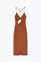 CUT OUT KNIT DRESS
