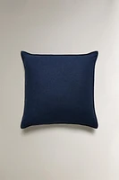 HOUSSE DE COUSSIN LIN BORD