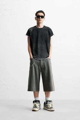 WASHED KNIT T-SHIRT