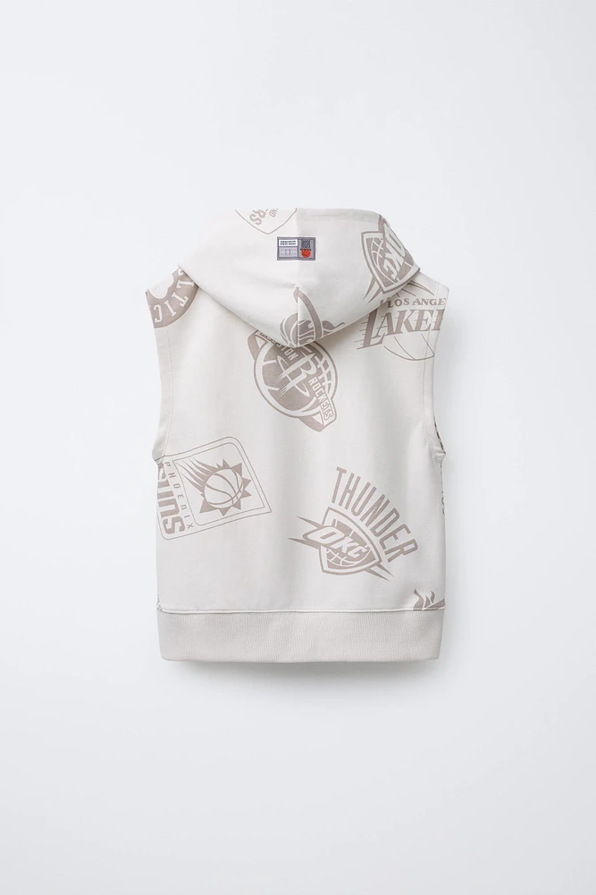 SWEAT-SHIRT GILET INTERLOCK EQUIPES NBA ©