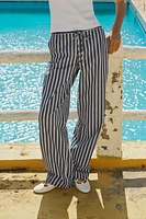 PANTALON LARGE RAYÉ