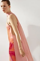 ROBE LONGUE IMPRIMÉE FOULARD