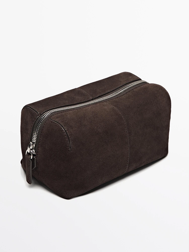 Nappa leather toiletry bag