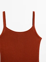 Ribbed crop top