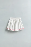 JUPE-SHORT EN LIN ONDULINE