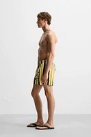 STRIPED MID-LENGTH SWIMSUIT