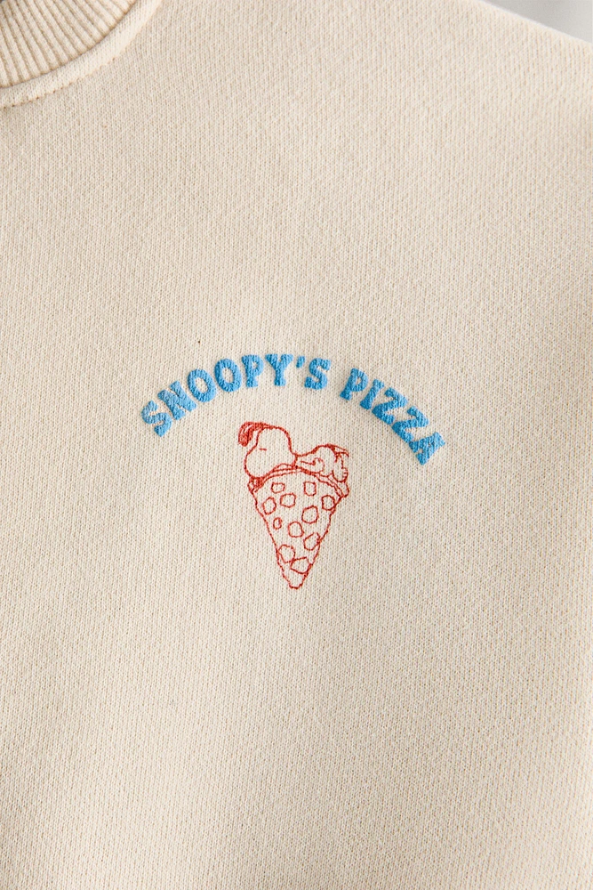 PEANUTS™ COTTON PIZZA SWEATSHIRT