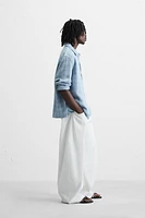 CHEMISE À CARREAUX EFFET PLISSÉ