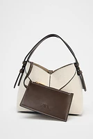 MINI SAC SHOPPER CANVAS CONTRASTE