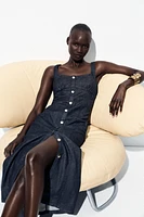 Z1975 STRAPPY DENIM MIDI DRESS