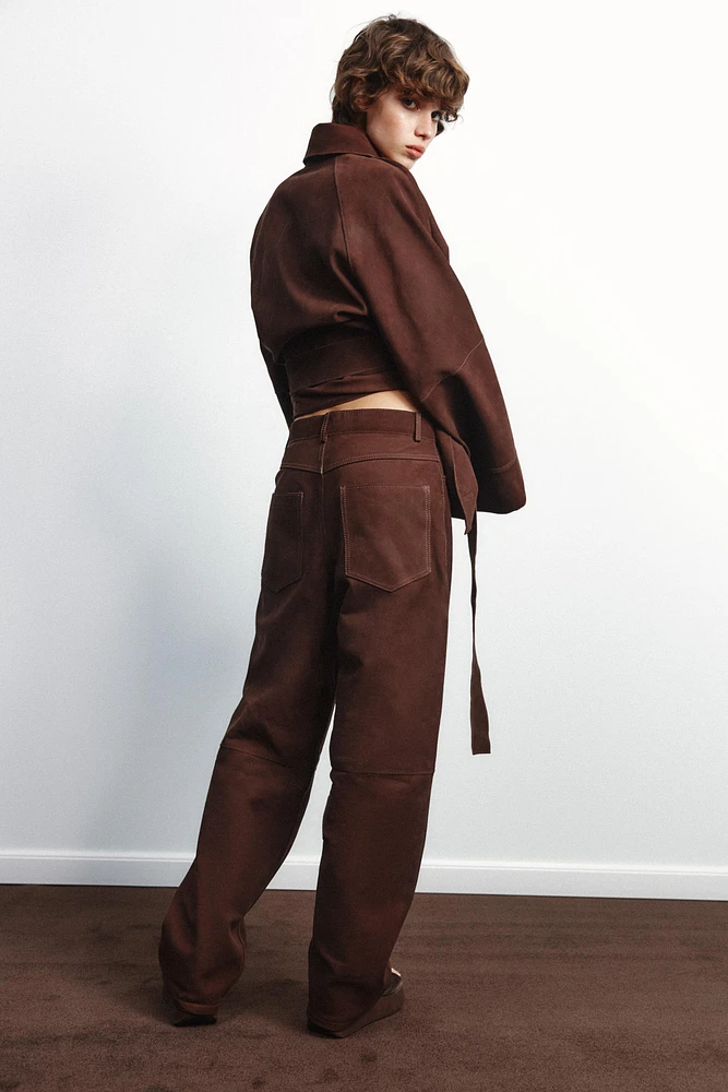 SUEDE LEATHER PANTS