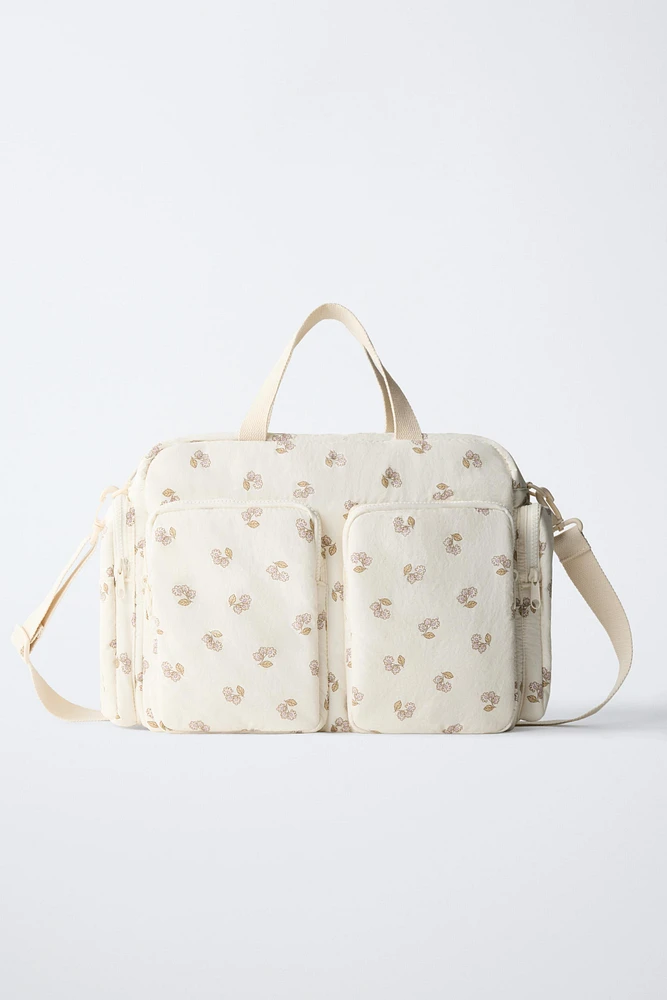 FLORAL DIAPER BAG