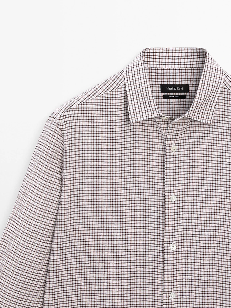 Regular fit check shirt